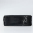 GUCCI Bamboo Hand Bag Patent leather Silver Black 001 1998 3008 Auth bs32983-5