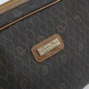 Christian Dior Honeycomb Canvas Clutch Bag PVC Black Auth bs32985-9