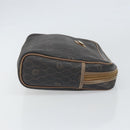 Christian Dior Honeycomb Canvas Clutch Bag PVC Black Auth bs32985-3