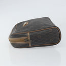 Christian Dior Honeycomb Canvas Clutch Bag PVC Black Auth bs32985-4