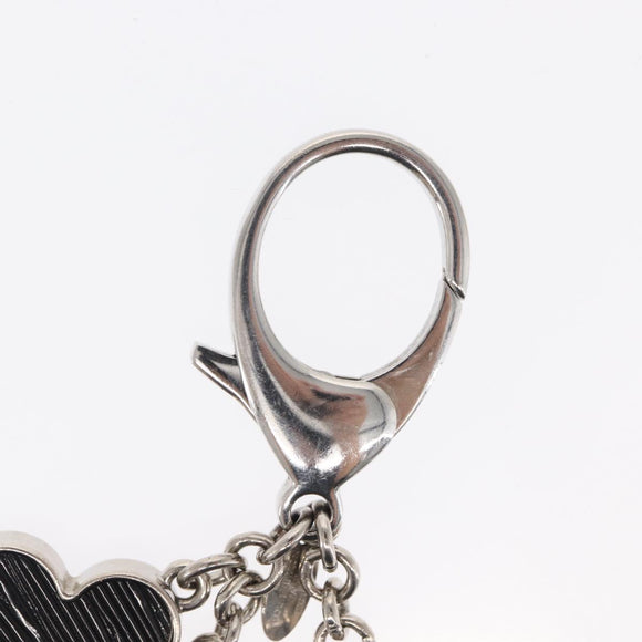 LOUIS VUITTON Bijusac Fleur Deux Charm metal Silver M65084 LV Auth bs32992