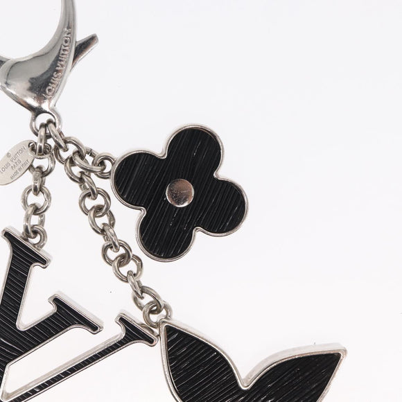 LOUIS VUITTON Bijusac Fleur Deux Charm metal Silver M65084 LV Auth bs32992