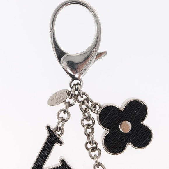 LOUIS VUITTON Bijusac Fleur Deux Charm metal Silver M65084 LV Auth bs32992