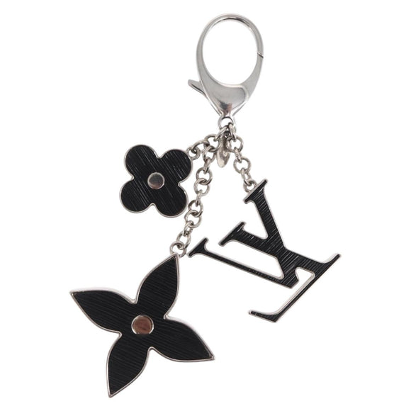 LOUIS VUITTON Bijusac Fleur Deux Charm metal Silver M65084 LV Auth bs32992