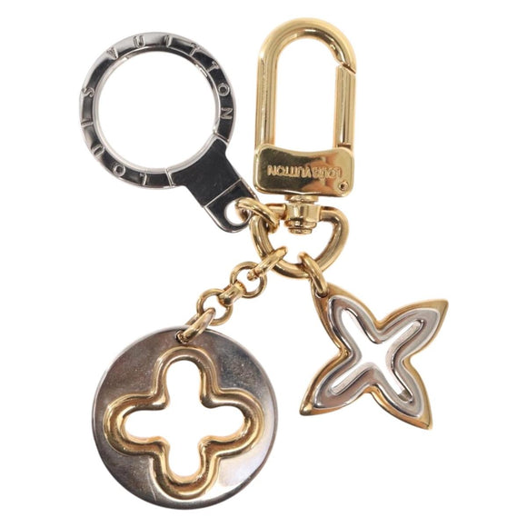 LOUIS VUITTON Porte Cles Ansolence Charm metal Silver M66133 LV Auth bs32993