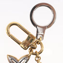 LOUIS VUITTON Porte Cles Ansolence Charm metal Silver M66133 LV Auth bs32993-9