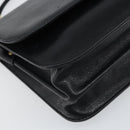 GIVENCHY Shoulder Bag Leather Black Gold Auth bs32997-11