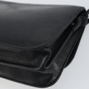 GIVENCHY Shoulder Bag Leather Black Gold Auth bs32997-12