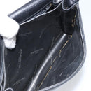 GIVENCHY Shoulder Bag Leather Black Gold Auth bs32997-22