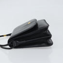 GIVENCHY Shoulder Bag Leather Black Gold Auth bs32997-5