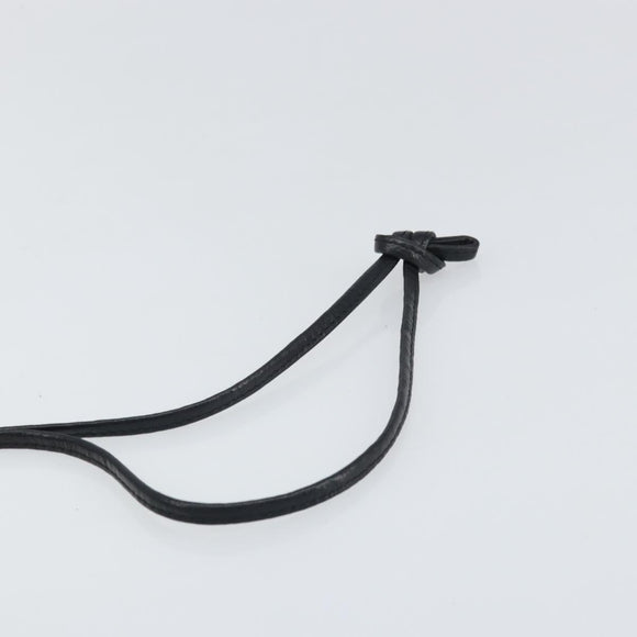 GIVENCHY Shoulder Bag Leather Black Gold Auth bs32997