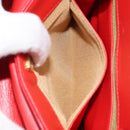 GIVENCHY Shoulder Bag Leather Red Gold Auth bs32998-12