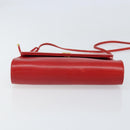 GIVENCHY Shoulder Bag Leather Red Gold Auth bs32998-5