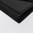 BALLY Shoulder Bag Leather Black Gold Auth bs33000-14