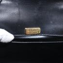 BALLY Shoulder Bag Leather Black Gold Auth bs33000-19