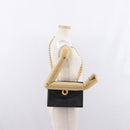 BALLY Shoulder Bag Leather Black Gold Auth bs33000-22