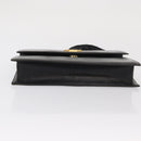 BALLY Shoulder Bag Leather Black Gold Auth bs33000-5