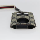 GUCCI GG Supreme Ipod Case Sherry Line Umhängetasche PVC Marine Rot Auth bs33002-7