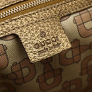 GUCCI GG Canvas Sherry Line Tote Bag Beige Gold pink 139260 Auth bs33004-17