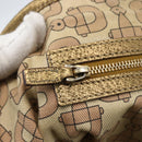 GUCCI GG Canvas Sherry Line Tote Bag Beige Gold pink 139260 Auth bs33004-18