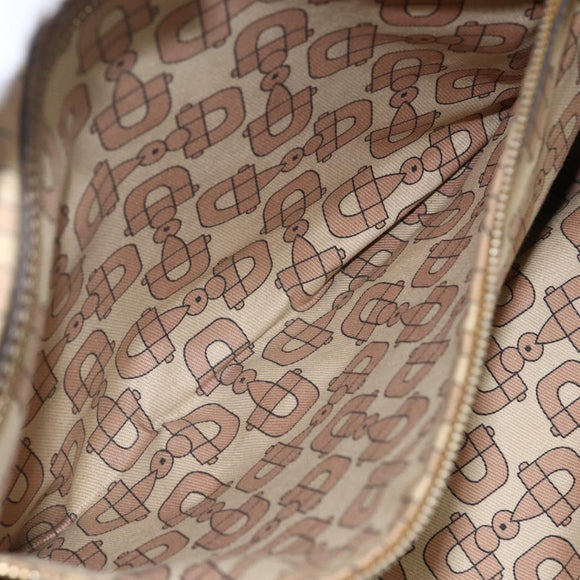 GUCCI GG Canvas Sherry Line Tote Bag Beige Gold pink 139260 Auth bs33004