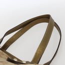 GUCCI GG Canvas Sherry Line Tote Bag Beige Gold pink 139260 Auth bs33004-8