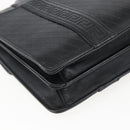 Gianni Versace Hand Bag Leather Black Gold Auth bs33005-16