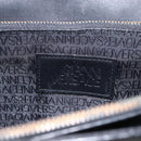 Gianni Versace Hand Bag Leather Black Gold Auth bs33005-11