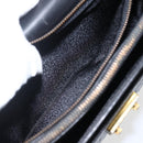 Gianni Versace Hand Bag Leather Black Gold Auth bs33005-20
