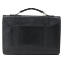 Gianni Versace Hand Bag Leather Black Gold Auth bs33005-2