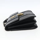 Gianni Versace Hand Bag Leather Black Gold Auth bs33005-3