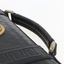 Gianni Versace Hand Bag Leather Black Gold Auth bs33005-8