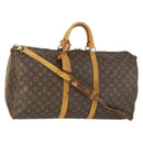 LOUIS VUITTON Monogram Keepall Bandouliere 55 Boston Bag M41414 LV Auth bs33008-1