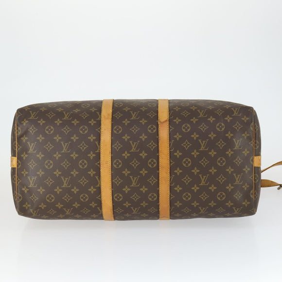 LOUIS VUITTON Monogram Keepall Bandouliere 55 Boston Bag M41414 LV Auth bs33008