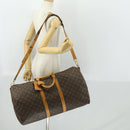 LOUIS VUITTON Monogram Keepall Bandouliere 55 Boston Bag M41414 LV Auth bs33008-25