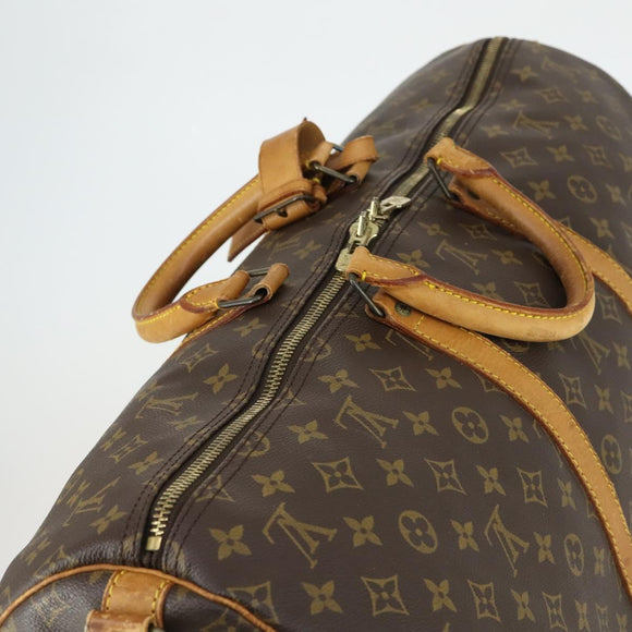 LOUIS VUITTON Monogram Keepall Bandouliere 55 Boston Bag M41414 LV Auth bs33008
