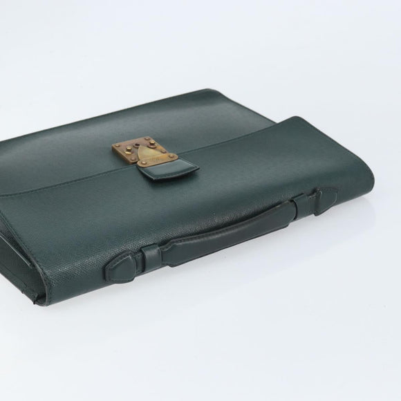 LOUIS VUITTON Taiga Serviette Kourad Business Bag Epicea T16786 LV Auth bs33013