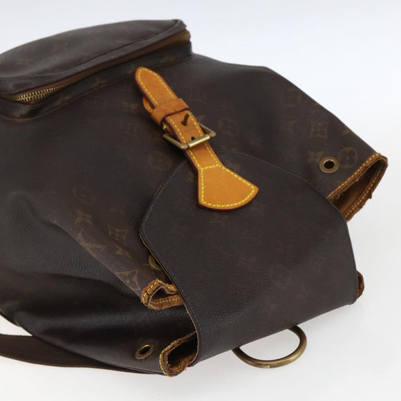 LOUIS VUITTON Monogram Montsouris GM Backpack M51135 LV Auth bs33015