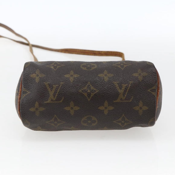 LOUIS VUITTON Monogram Mini Speedy Hand Bag M41534 LV Auth bs33018