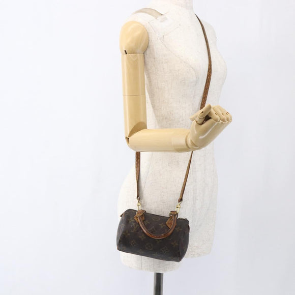 LOUIS VUITTON Monogram Mini Speedy Hand Bag M41534 LV Auth bs33018
