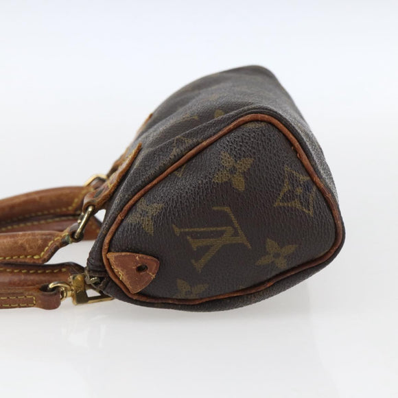 LOUIS VUITTON Monogram Mini Speedy Hand Bag M41534 LV Auth bs33018