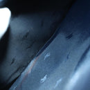 Burberrys Nova Check Carry Case Trunk PVC Leather Navy Gold Auth bs33020-26