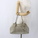 GUCCI GG Canvas Guccissima Tote Bag Leather Beige Gold 232957 Auth bs33021-21