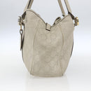 GUCCI GG Canvas Guccissima Tote Bag Leather Beige Gold 232957 Auth bs33021-4