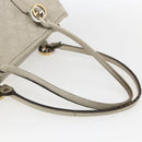 GUCCI GG Canvas Guccissima Tote Bag Leather Beige Gold 232957 Auth bs33021-7