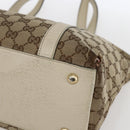 GUCCI GG Canvas Tote Bag Beige Gold 141470 Auth bs33022-9