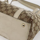 GUCCI GG Canvas Tote Bag Beige Gold 141470 Auth bs33022-15