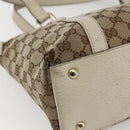 GUCCI GG Canvas Tote Bag Beige Gold 141470 Auth bs33022-16