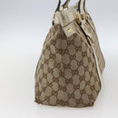 GUCCI GG Canvas Tote Bag Beige Gold 141470 Auth bs33022-4