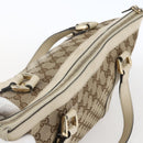 GUCCI GG Canvas Tote Bag Beige Gold 141470 Auth bs33022-6